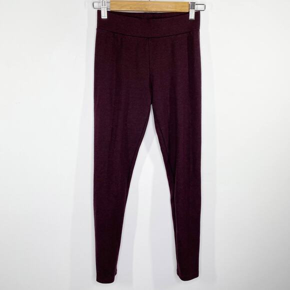 Lou & Grey Burgundy Pull On Stretch Leggings Women's Size Extra Small XS - Picture 1 of 8